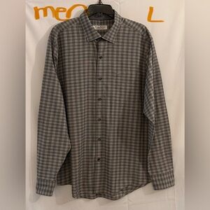 Tommy Bahama Gray Checkered Men's Shirt